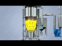 Séparateur cyclonique d'équipement de séchage de lit fluidisé du transporteur VFBD de produit alimentaire